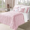 Ver imagem 1 de Cobre Leito Melody Queen Bordado + Almofadas 11 Peças Hipercal 180 Fios 100% Poliéster - Rosé