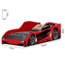 Ver imagem 3 de Cama Carro Infantil Vermelho com Grade de Proteção