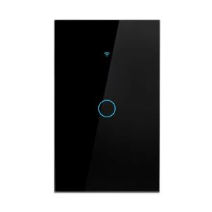 Smart Interruptor Inteligente Wi-fi 1 Canal/tecla Touch Preto para Automação