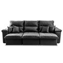 Ver imagem 2 de Sofá Retrátil Reclinável Trento 2,30m Suede Velut Cinza Molas no Assento - King House