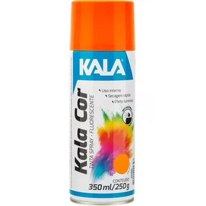 TINTA SPRAY FLUORESCENTE KALA LARANJA 350ML/250G