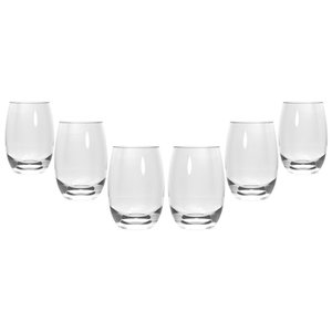 Jogo de Copos 6 Peças Aruba Transparente Sm 465ml - Nadir