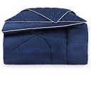 Ver imagem 2 de Edredom Solteiro 300 Fios Constantine - Marken Fassi Marinho