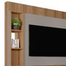 Painel Home Tv Ripado 55 Polegadas Dourados Amêndoa Titânio Linea Brasil - 3