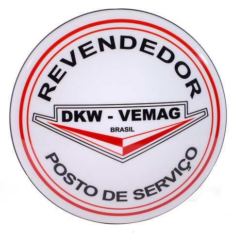 Luminoso de Parede Dkw Vemag Maracs de Carro Antigas Retrô Vintage P/ Bar, Garagem, Oficina Mecânica