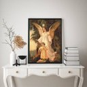 Ver imagem 1 de Quadro Decorativo Santo Anjo Da guarda 24x18cm:madeira Branca