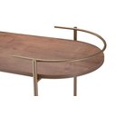 Ver imagem 3 de Carrinho Bar Multiuso Bebidas Café Domo Design Orgânico Metal Dourado
