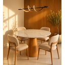 Ver imagem 1 de Mesa Redonda Cone 120cm em Mármore Espírito Santo