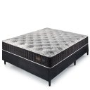 Ver imagem 1 de Cama Box Colchão Casal 138x188x67 com Molas Ensacadas Denver Preto