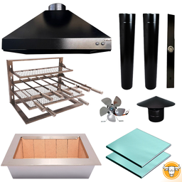 Kit de Churrasqueira Gourmet M na Cor Preta - 1
