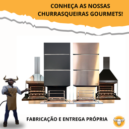 Kit de Churrasqueira Gourmet M na Cor Preta - 8
