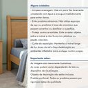 Ver mais imagens de Cama de Casal Cabeceira com Detalhes Curvos Madeira Reali Amêndoa Clean