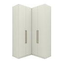 Ver imagem 1 de Guarda Roupa Modulado Canto 4 Portas 3 Gavetas Seletto Areia