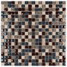 Pastilha de Vidro Mesclada de 31cm X 31cm Rende  Glass Mosaic - 1