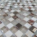 Ver imagem 2 de Pastilha de Vidro Marmore de 30cm X 30cm Rende Glass Mosaic