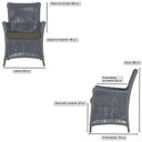 Ver imagem 3 de Jogo Sofá e 2 Poltronas de Área Igapó Alumínio Pintura Marrom Corda Náutica Estofado 13 Trama