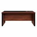 Ver imagem 5 de Mesa Executiva para Escritório Diretor com Caixa de Tomadas Porta Objetos 200cm Corporate Louro Preto Marrom