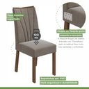 Ver imagem 4 de Conjunto 2 Cadeiras Estofadas Apogeu Móveis Lopas