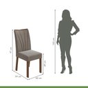Ver imagem 6 de Conjunto 2 Cadeiras Estofadas Apogeu Móveis Lopas