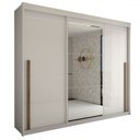 Ver imagem 4 de Guarda-roupa Casal Cardial 3 Portas 6 Gavetas com Espelho Branco - Panorama Móveis