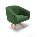 Ver imagem 3 de Cadeira Sala de Jantar Giratória Ma30 Kit 2 Stella Suede D03 - D'Rossi Cor Verde