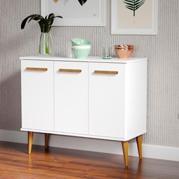 Balcão Himmel Cor:branco - Armário Multifuncional - Mizza Decor - 2