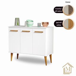 Balcão Himmel Cor:branco - Armário Multifuncional - Mizza Decor - 6