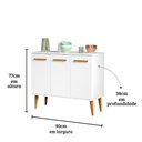 Ver imagem 3 de Balcão Himmel Cor:branco - Armário Multifuncional - Mizza Decor