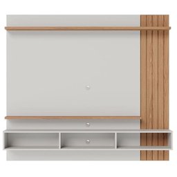 Painel para Tv Home Suspenso Ambiente Juriti 1.8 Off White Matte Freijó – Colibri - 4 Painel para Tv Home Suspenso Ambiente Juriti 1.8 Off White Matte Freijó – Colibri - 4
