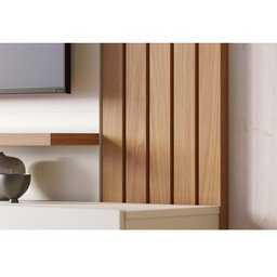 Painel para Tv Home Suspenso Ambiente Juriti 1.8 Off White Matte Freijó – Colibri - 5 Painel para Tv Home Suspenso Ambiente Juriti 1.8 Off White Matte Freijó – Colibri - 5