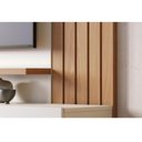 Ver imagem 5 de Painel para Tv Home Suspenso Ambiente Juriti 1.8 Off White Matte Freijó – Colibri