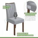Ver imagem 4 de Kit 2 Cadeiras Apogeu Móveis Lopas
