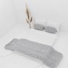 Manta Peseira de Maxi Tricot King 0,70x2,50m, Cor Cinza - Magma Cotton - 2