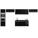 Ver imagem 6 de Armário de Cozinha Modulada 5 Peças CP14 Balcão com Tampo Preto - Lumil Lumil Móveis
