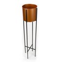Ver imagem 1 de Vaso Decorativo Rose com Suporte Metálico Preto 91 cm - D’Rossi