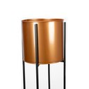 Ver imagem 2 de Vaso Decorativo Rose com Suporte Metálico Preto 91 cm - D’Rossi