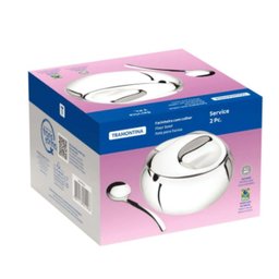 Kit para Farinha e Açucar Tramontina Service em Aço Inox 14 Cm 2 Peças - 3