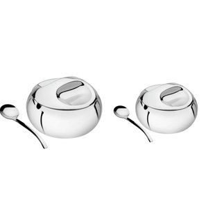 Kit para Farinha e Açucar Tramontina Service em Aço Inox 14 Cm 2 Peças