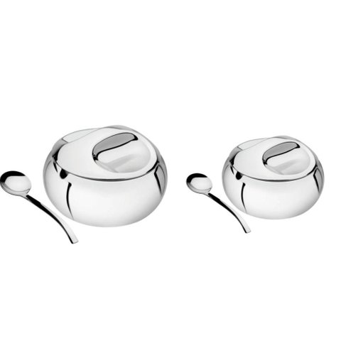 Kit para Farinha e Açucar Tramontina Service em Aço Inox 14 Cm 2 Peças