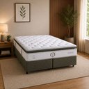 Ver imagem 1 de Colchão King Molas Ensacadas 193CMX34CMX203CM Noir Herval Branco