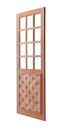 Ver imagem 1 de Folha de Porta Madeira Maciça Modelo Couro /quadriculado 210x82