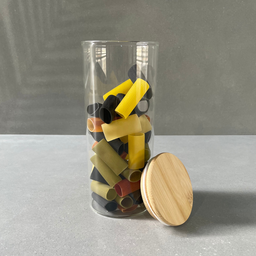 Kit de 3 Potes de Vidro Hermético com Tampa de Bambu 1,2l - 5