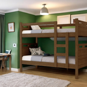 Ver imagem 1 de Beliche Cama Solteiro para Meninos Confortável Cor:legno