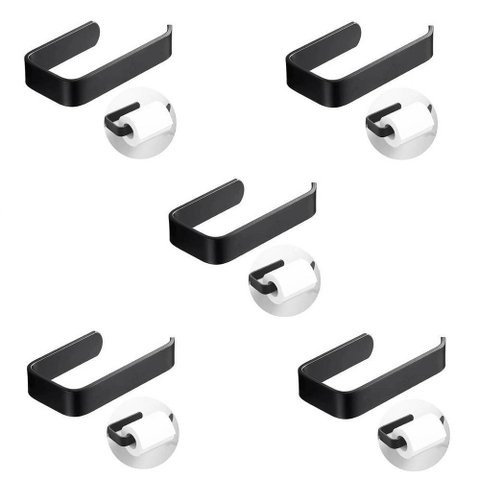 Kit 5 Portas Papel Higiênico Parede Acrílico Banheiro