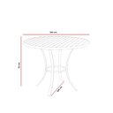 Ver imagem 3 de Mesa de Jantar Ibiza Tampo Ripado Aluminio