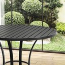Ver imagem 5 de Mesa de Jantar Ibiza Tampo Ripado Aluminio Preto