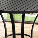 Ver imagem 6 de Mesa de Jantar Ibiza Tampo Ripado Aluminio Preto