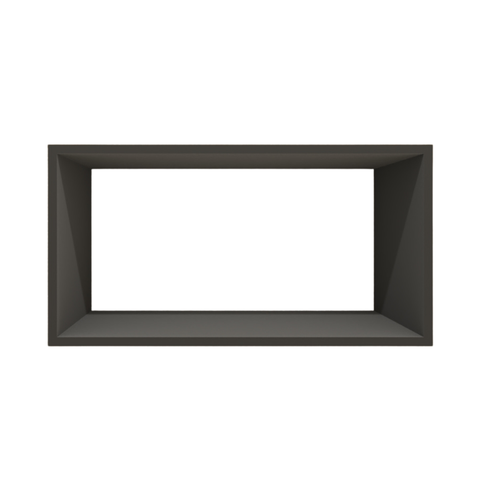 Nicho Decorativo Retangular 60x40x30 Mdf Plancasa:preto Tx