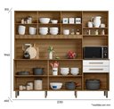 Ver imagem 2 de Kit Cozinha Ibiza Plus Branco Ripado