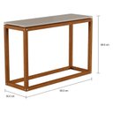 Ver imagem 3 de Mesa Lateral de Apoio Base em Madeira Maciça Supreme